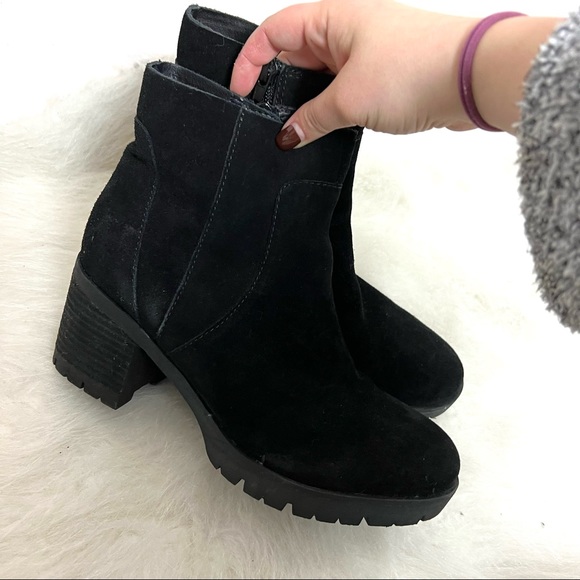 KorkEase Shoes Kork Ease Esmeralda Lug Sole Suede Heel Platform